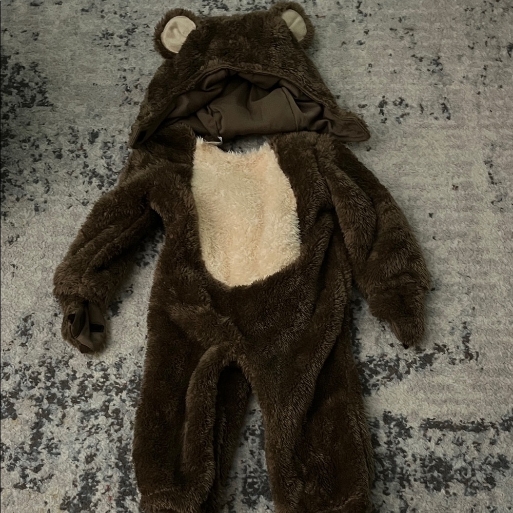 Cozy Brown Bear Kids One Piece Size 6 months